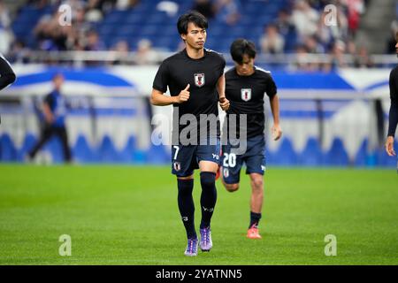 Japan. Oktober 2024. Kaoru Mitoma (JPN), 15. OKTOBER 2024 - Fußball/Fußball: Spiel der FIFA-Weltmeisterschaft 2026 Asien-Qualifikationsrunde in der Gruppe C zwischen Japan und Australien im Saitama-Stadion 2002, Saitama in Japan. Quelle: AFLO SPORT/Alamy Live News Stockfoto