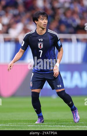 Saitama Stadium 2002, Saitama, Japan. Oktober 2024. Kaoru Mitoma (JPN), 15. OKTOBER 2024 - Fußball/Fußball: FIFA Fussball-Weltmeisterschaft 2026 Asien-Qualifikationsrunde Gruppenspiel der Gruppe C zwischen Japan und Australien im Saitama-Stadion 2002, Saitama, Japan. Quelle: YUTAKA/AFLO SPORT/Alamy Live News Stockfoto