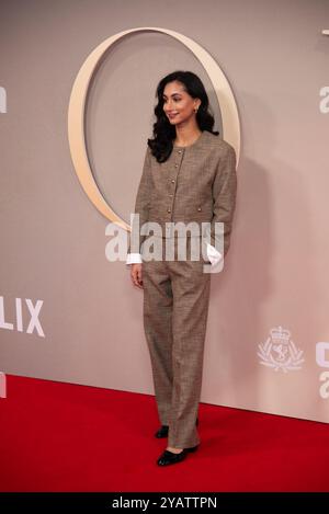 London, Großbritannien. Oktober 2024. Ashna Rabheru nimmt an der „Joy“ - Headline Gala während des 68. BFI London Film Festival in der Royal Festival Hall Teil. Quelle: SOPA Images Limited/Alamy Live News Stockfoto