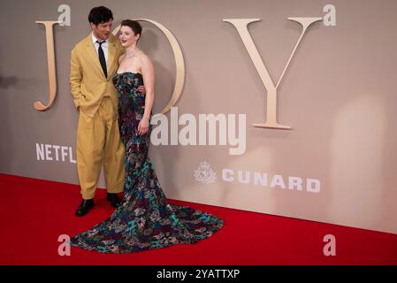 London, Großbritannien. Oktober 2024. James Norton und Thomasin McKenzie nehmen an der „Joy“ - Headline Gala während des 68. BFI London Film Festival in der Royal Festival Hall Teil. Quelle: SOPA Images Limited/Alamy Live News Stockfoto