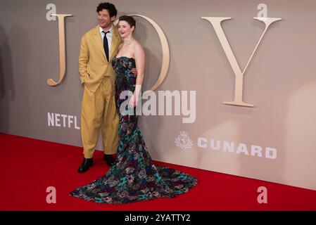 London, Großbritannien. Oktober 2024. James Norton und Thomasin McKenzie nehmen an der „Joy“ - Headline Gala während des 68. BFI London Film Festival in der Royal Festival Hall Teil. Quelle: SOPA Images Limited/Alamy Live News Stockfoto