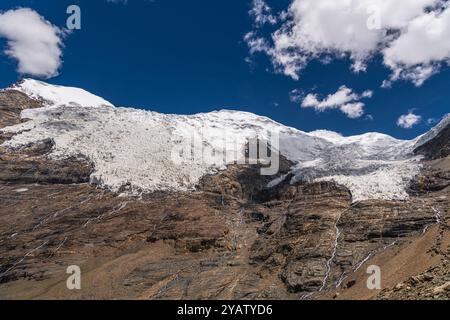 Gyantse Karola Gletscher Gyantse County in Tibet ist das größte Besatzungsmacht 9,4 Quadratkilometern und bis zu 5.560 Meter hoch. Stockfoto