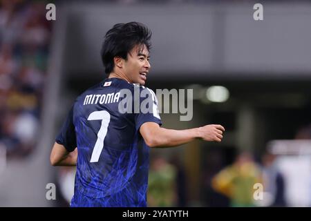 Saitama Stadium 2002, Saitama, Japan. Oktober 2024. Kaoru Mitoma (JPN), 15. OKTOBER 2024 - Fußball/Fußball: FIFA Fussball-Weltmeisterschaft 2026 Asien-Qualifikationsrunde Gruppenspiel der Gruppe C zwischen Japan und Australien im Saitama-Stadion 2002, Saitama, Japan. Quelle: YUTAKA/AFLO SPORT/Alamy Live News Stockfoto