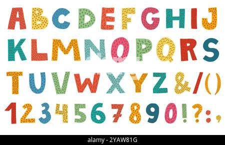 Kritzelschrift mit schlichtem handgezeichnetem Dekor Stock Vektor