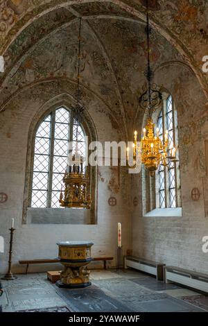 Das Innere der Peterskirche in Malmö, Schweden Stockfoto