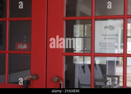 Tyler, Texas, 07. Juni 2024: Verlassenes Red Lobster Restaurant in Tyler, Texas Stockfoto