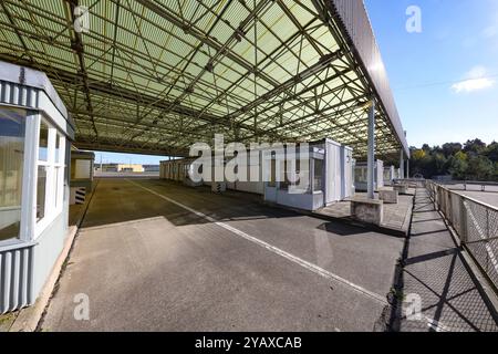 Sachsen-Anhalt, Helmstedt, Gedenkstätte Deutsche Teilung Marienborn, DDR, Grenze, *** Sachsen-Anhalt, Helmstedt, deutsches Divisionsdenkmal Marienborn, DDR, Grenze, Stockfoto