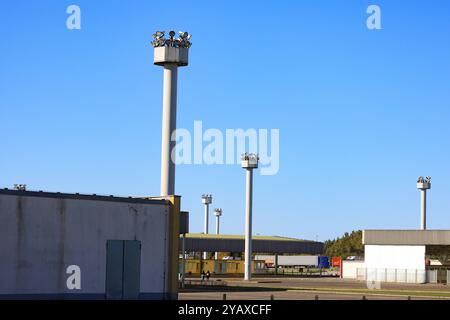 Sachsen-Anhalt, Helmstedt, Gedenkstätte Deutsche Teilung Marienborn, DDR, Grenze, *** Sachsen-Anhalt, Helmstedt, deutsches Divisionsdenkmal Marienborn, DDR, Grenze, Stockfoto