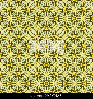 Design Für Kachelblumenmuster. Batikmotiv Mit Blumenvektor Stock Vektor