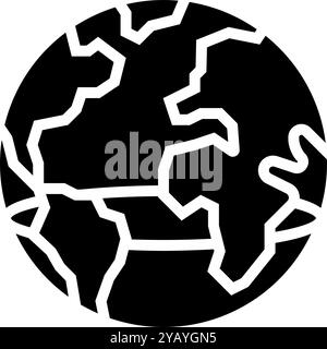 Knappheit Wassereinsparung Glyphe Symbol Vektor Illustration Stock Vektor