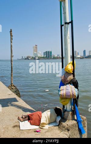 Soziale Unruhen, Mumbai, Indien Stockfoto