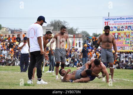 Indien, Punjab, Anadphur, Spott, kämpfen Stockfoto