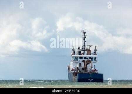NLV Pole STAR das Schiff dient in erster Linie als Boje-Tender, hat aber auch eine Nebenrolle im Transport als Leuchtturm-Tender Stockfoto