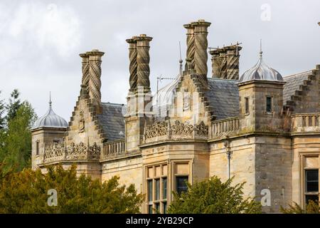 Falkland House School direkt vor dem Dorf Falkland, Fife, Schottland Stockfoto