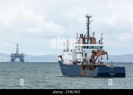 NLV Pole STAR das Schiff dient in erster Linie als Boje-Tender, hat aber auch eine Nebenrolle im Transport als Leuchtturm-Tender Stockfoto