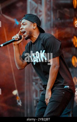 Kendrick Lamar, V2013, Hylands Park, Chelmsford, Essex, Großbritannien - 18. August 2013 Stockfoto