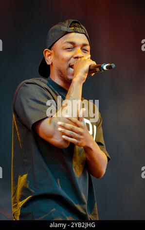 Kendrick Lamar, V2013, Hylands Park, Chelmsford, Essex, Großbritannien - 18. August 2013 Stockfoto