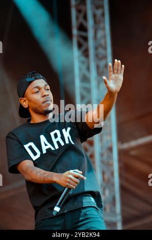 Kendrick Lamar, V2013, Hylands Park, Chelmsford, Essex, Großbritannien - 18. August 2013 Stockfoto