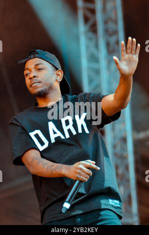 Kendrick Lamar, V2013, Hylands Park, Chelmsford, Essex, Großbritannien - 18. August 2013 Stockfoto