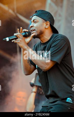 Kendrick Lamar, V2013, Hylands Park, Chelmsford, Essex, Großbritannien - 18. August 2013 Stockfoto