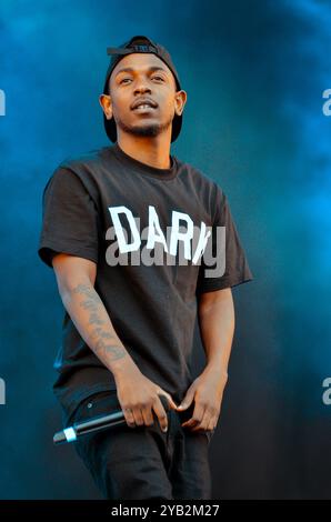 Kendrick Lamar, V2013, Hylands Park, Chelmsford, Essex, Großbritannien - 18. August 2013 Stockfoto