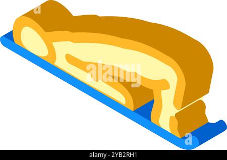 Brücke Pose setu Bandhasana Yoga isometrische Icon Vektor Illustration Stock Vektor