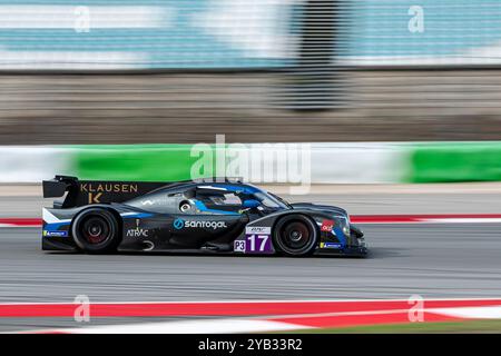 Portimao, Portugal, 16. Oktober 2024, #17 Cool Racing (che) - Ligier js P320/Nissan (LMP3) - Miguel Cristóvão (PRT) Manuel Espirito Santo (PRT) während der 4 Stunden von Portimao, sechste und letzte Runde der europäischen Le Mans Serie 2024 im Autodromo Internacional do Algarve, Portimao (Portugal), 16.-19.2024. Oktober Kristof Vermeulen - Credit of Vermeulen Stockfoto