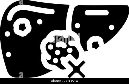 Entgiftung ayurveda Glyphe Icon Vektor Illustration Stock Vektor