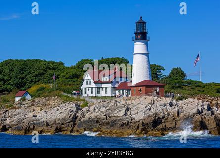 Portland Head Leuchtturm, Portland, Maine, USA Stockfoto