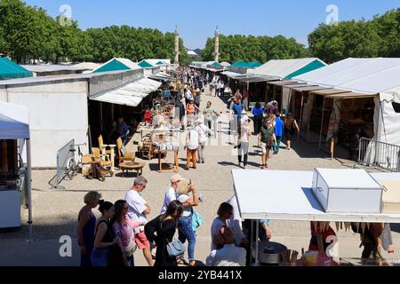 Freizeit- und Entspannungszeit in der Nähe des Flusses Garonne in Bordeaux. Bordeaux, Gironde, Nouvelle Aquitaine, Frankreich, Europa. Foto: Hugo Martin/Al Stockfoto