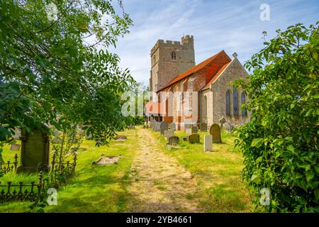 St. MaryÕs die Pfarrkirche Peldon, ein Dorf südlich von Colchester, Essex. Stockfoto