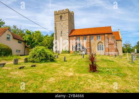 St. MaryÕs die Pfarrkirche Peldon, ein Dorf südlich von Colchester, Essex. Stockfoto