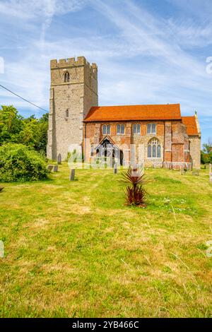 St. MaryÕs die Pfarrkirche Peldon, ein Dorf südlich von Colchester, Essex. Stockfoto