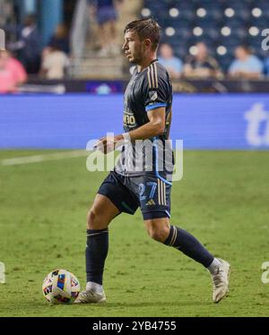 CHESTER, PA, USA - 28. AUGUST 2024: MLS-Spiel zwischen Philadelphia Union und Columbus Crew im Subaru Park. ***NUR REDAKTIONELLE VERWENDUNG*** Stockfoto