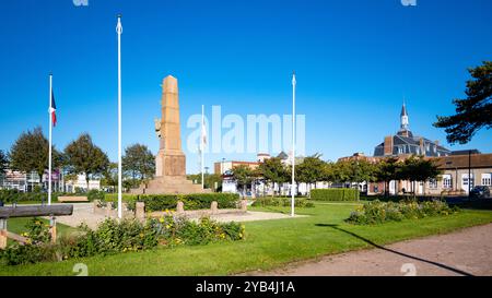 Cabourg, Colleville-sur-Mer, Frankreich, Parc de la mairie am Square des Poilus, nur Editorial. Stockfoto