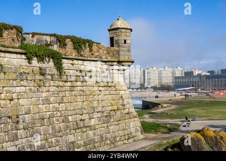 Forte de Francisco Xavier in Porto, Portugal Stockfoto