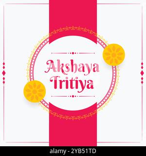 Happy akshaya tritiya Festival Hintergrund Stock Vektor