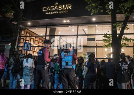 Buenos Aires, Argentinien (16. Oktober 2024). Casa Sur Hotel, wo das ehemalige Mitglied der Boyband One Direction Liam Payne tot aufgefunden wurde. Quelle: Mariano Garcia/Alamy Live News Stockfoto