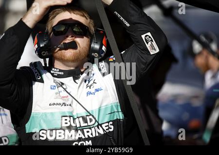 Chris Buescher macht sich bereit, für die Food City 500 in Bristol, TN, USA, zu üben Stockfoto