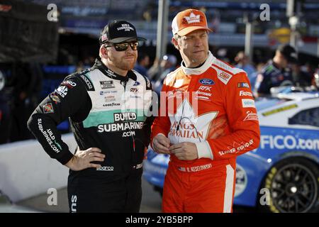 Chris Buescher macht sich bereit, für die Food City 500 in Bristol, TN, USA, zu üben Stockfoto