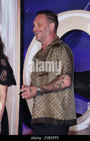 Venom: The Last Dance Red Carpet Tom Hardy nimmt an der Black Carpet Fan Veranstaltung für Venom: The Last Dance im Toreo Parque Central Teil. Am 15. Oktober 2024 in Mexiko-Stadt. Mexico City CDMX Mexico Copyright: XYamakxPereax Stockfoto