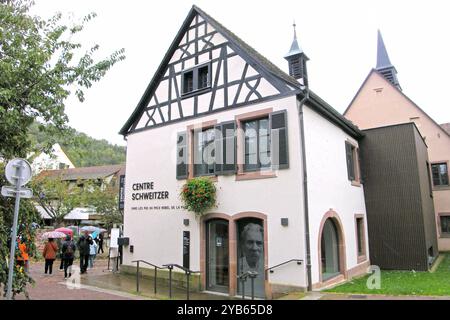 Geburtshaus und Museum Albert Schweitzer Nobelpreisträger *** Geburtshaus und Museum Albert Schweitzer Nobelpreisträger Stockfoto