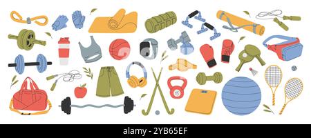 Sport Unterhaltungsausstattung Stock Vektor