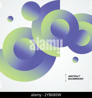 Kreisverlaufsvektorkonstruktion. Minimaler moderner Gradient. Abstrakter Cover-Hintergrund. Vorlage für dynamische Verbindungsformen. Stock Vektor