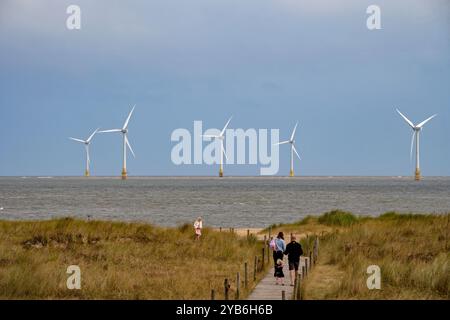 Scooby Sands Offshore-Windpark Great Yarmouth Norfolk Stockfoto