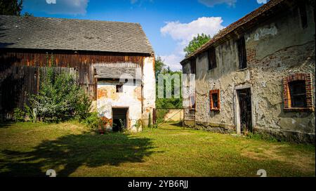 Private Villa im Dorf Lasowice in Polen Stockfoto