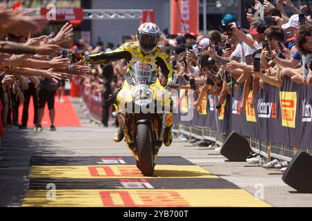 Misano Adriatico, Italien. Juni 2024. Foto Alessandro La Rocca/LaPresse15-06-2024, Misano World Circuit Marco Simoncelli Sport-Motociclismo-WSBK FIM Superbike World Championship-Pirelli Emilia Romagna Runde 14-16-Juni 2024 Gara 1 nella Foto: Andrea Iannone Ducati Foto Alessandro La Rocca/ Credit: LaPresse/Alamy Live News Stockfoto