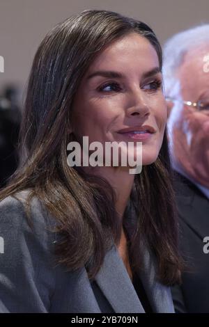 Madrid, Spanien. Oktober 2024. Königin Letizia von Spanien bei der institutionellen Veranstaltung des „Welttages der psychischen Gesundheit 2024“ am 17. Oktober 2024 in Madrid, Spanien. Quelle: SIPA USA/Alamy Live News Stockfoto