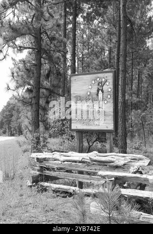 Erkunden Sie die Schlacht von Camden National Historic Landmark in South Carolina, ein wichtiger Ort aus dem Unabhängigkeitskrieg, an dem Geschichte geschrieben wurde. Stockfoto