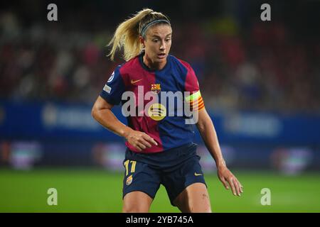 Barcelona, Spanien. Oktober 2024. Alexia Putellas vom FC Barcelona während des Spiels der UEFA Women's Champions League spielte Gruppe D, DATE 2, zwischen dem FC Barcelona und Hammarby am 16. Oktober 2024 im Johan Cruyff Stadium in Barcelona Spanien. (Foto: Bagu Blanco/PRESSINPHOTO) Credit: PRESSINPHOTO SPORTS AGENCY/Alamy Live News Stockfoto